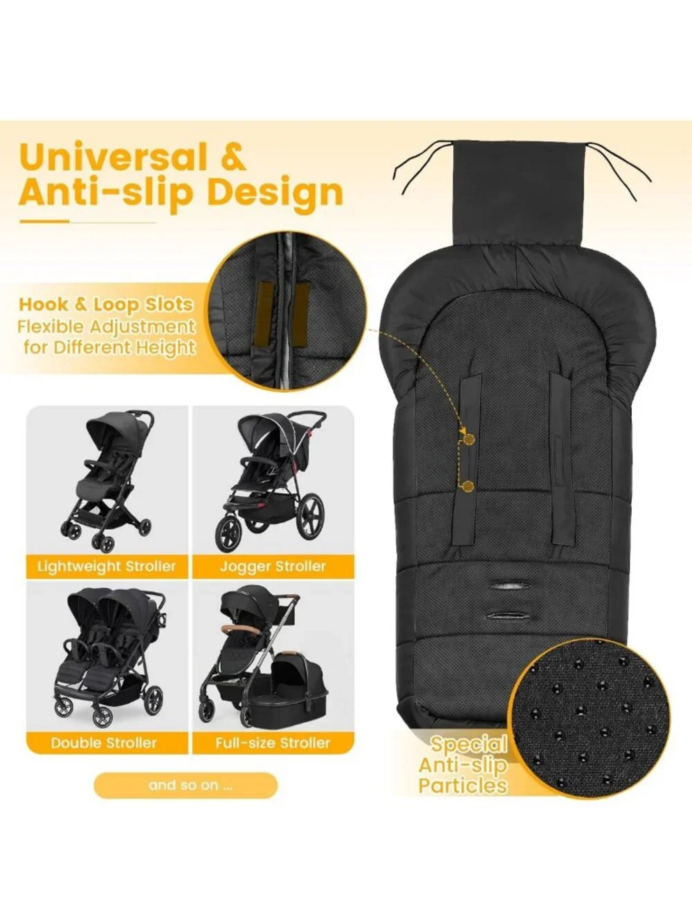 Universal Weather-Proof Baby Stroller Footmuff | Cozy Warm Bunting Bag